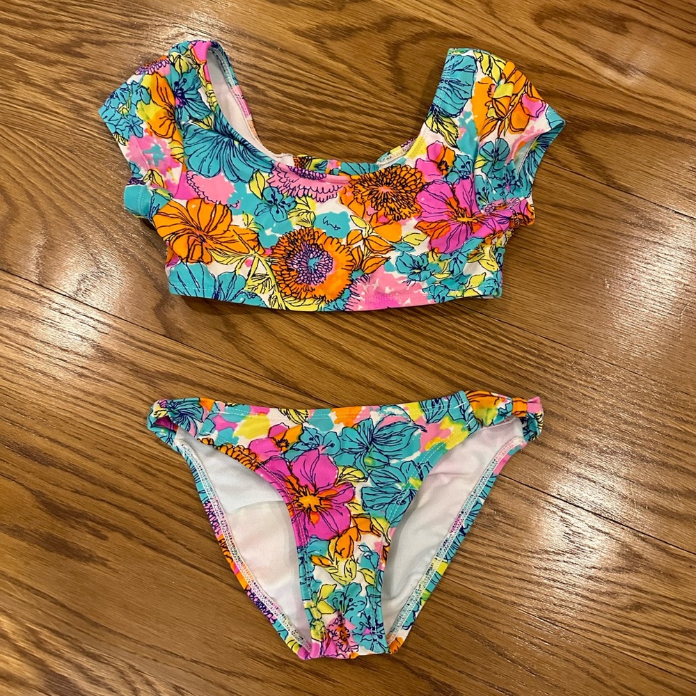 Hobie Kids Bathing Suit-Bright and Beautiful. Perfect Condition, Size 7.